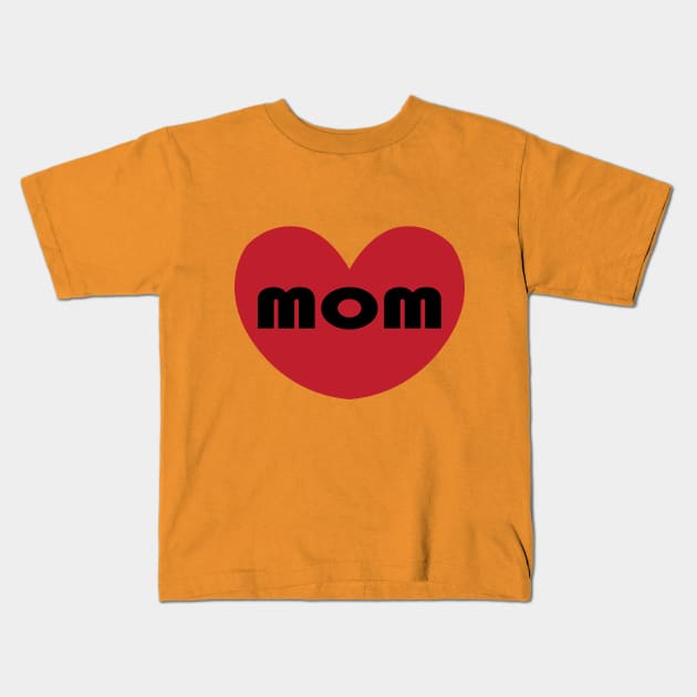 Pink Cute heart love mom T-Shirt Kids T-Shirt by DunieVu95